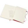 Блокнот MOLESKINE Classic Soft XL, в клетку, красный QP622F2