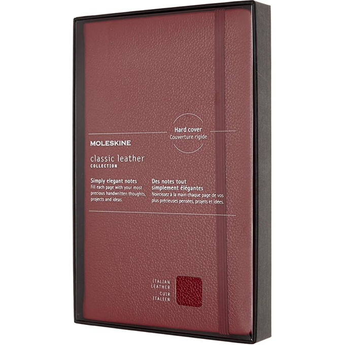Блокнот MOLESKINE LIMITED EDITION LEATHER LARGE, линейка, красный LCLH31SF1BOX